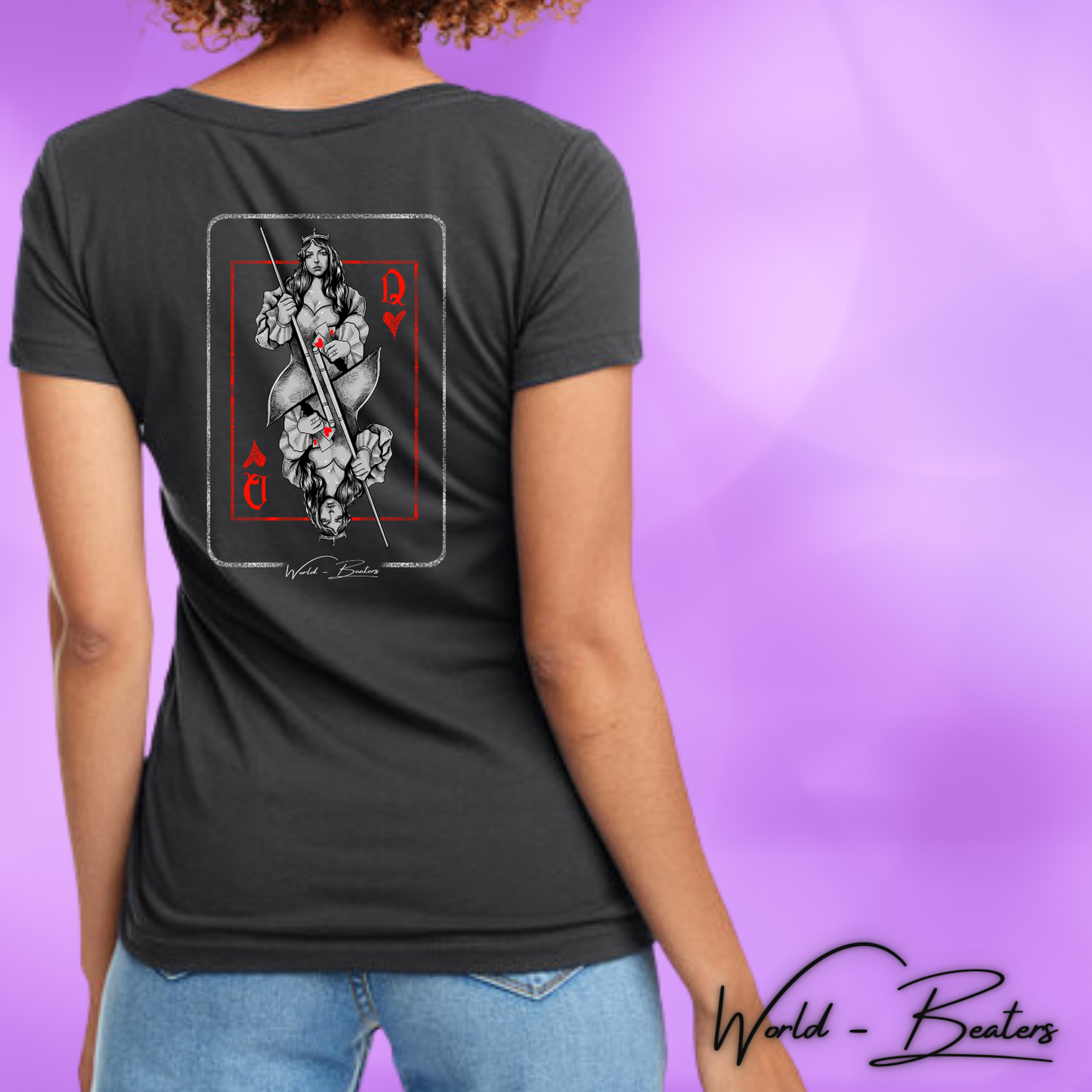 Queen of Hearts - V neck